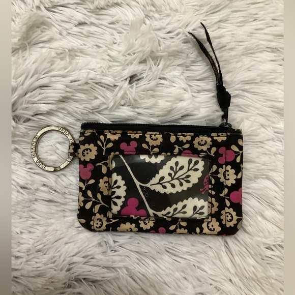 Disney Parks Vera Bradley zip ID Coin Keys Cards holder case - Picture 1 of 7